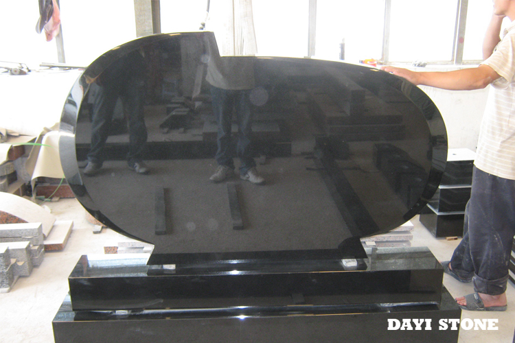 Black Upright Headstones Granite Stone - Dayi Stone Black Upright Headstones Granite Stone - Dayi Stone